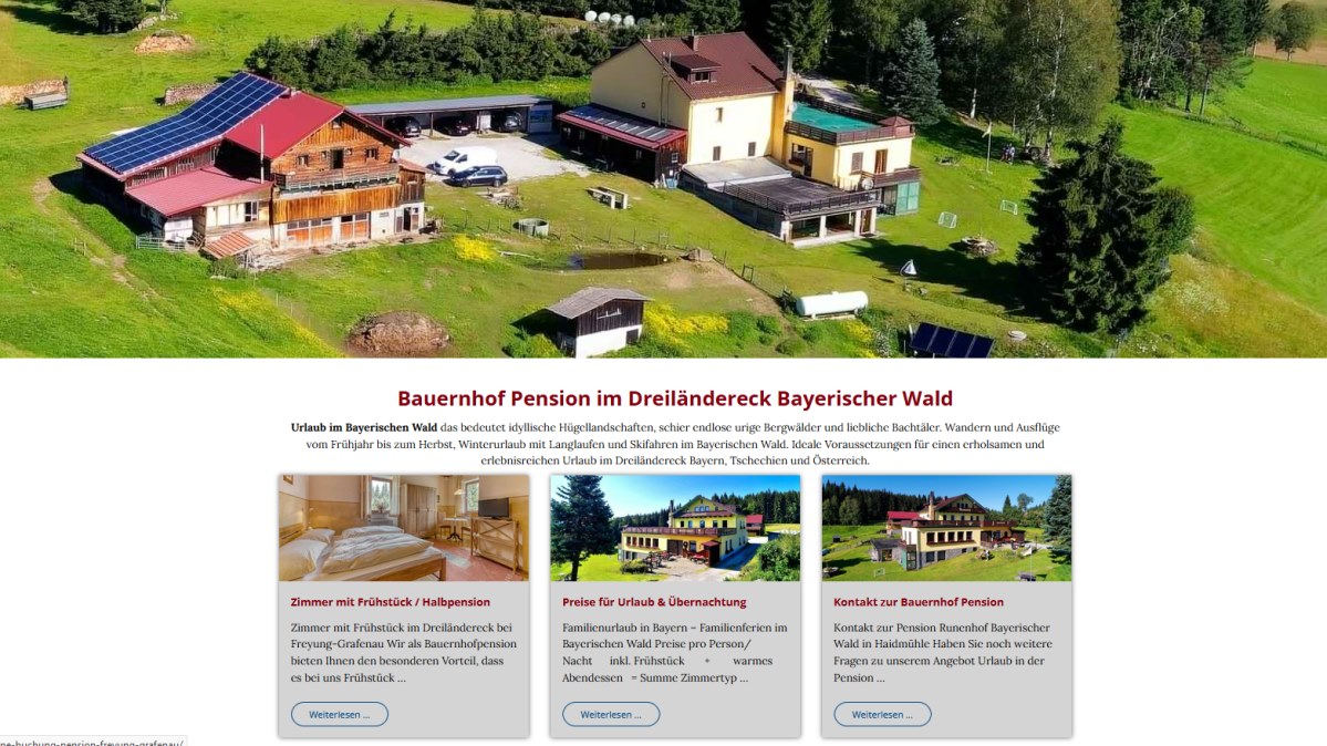 webdesign-referenzen-pension-dreilaendereck-bayerischer-wald